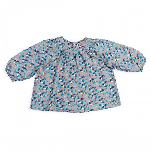 APPOLINE Blouse imprimée sapins Le Voyage d'Olga 6m