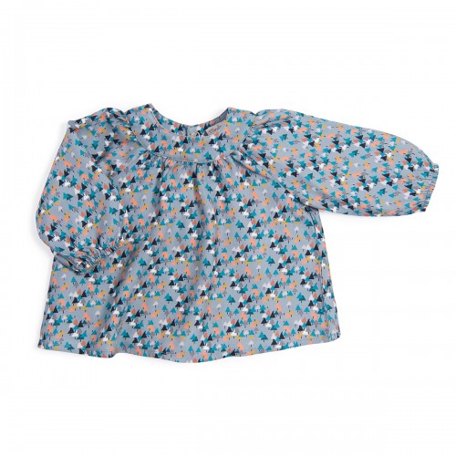 APPOLINE Blouse imprimée sapins Le Voyage d'Olga 12m