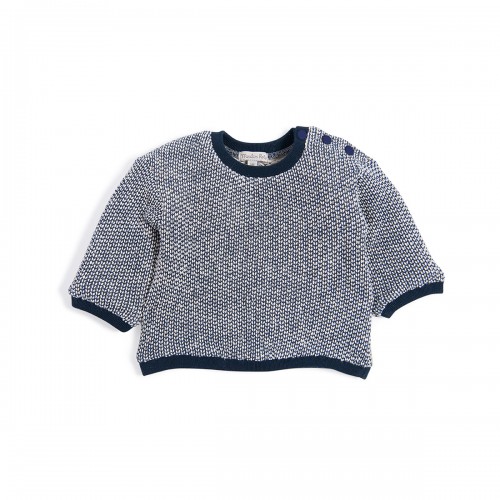 ALBIN Sweat-shirt bleu et blanc Le Voyage d'Olga 23m