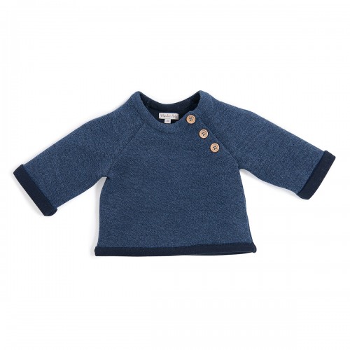 AUGUSTIN Sweat-shirt bleu Le Voyage d'Olga 23m