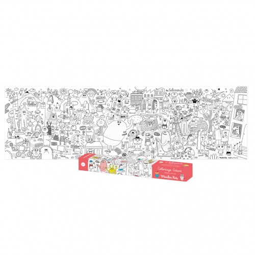 Coloriage géant Les Schmouks