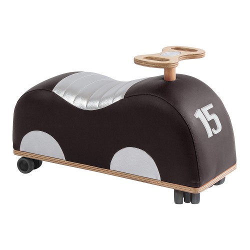 Porteur voiture de course noire/argent