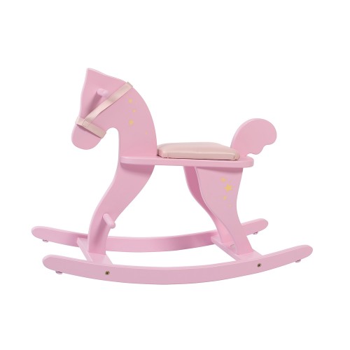 Cheval à bascule rose Les Jouets d'hier