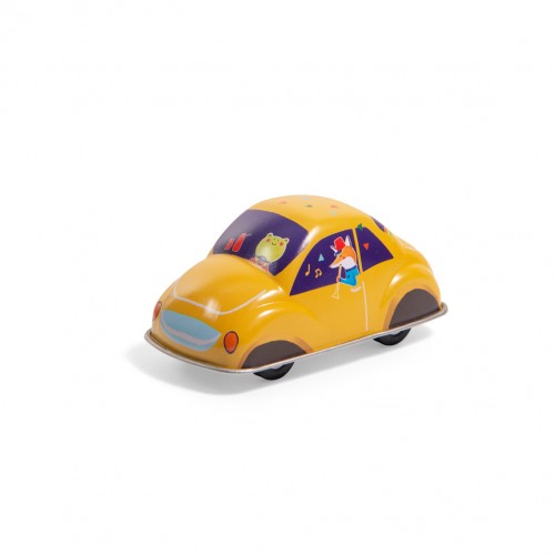 Nouvelle voiture à friction jaune Les jouets métal
