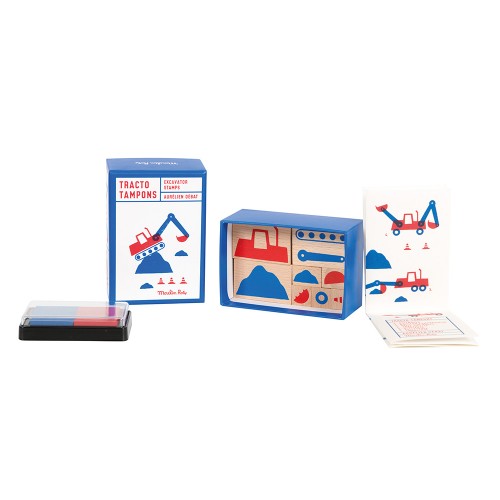 Coffret 9 tampons tractopelle Dans la ville