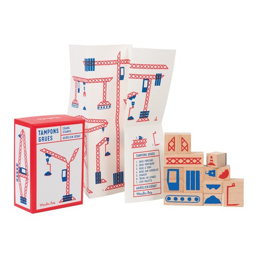 Coffret 12 tampons grues Dans la ville