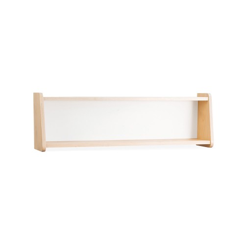 Etagère bois massif blanc alpin