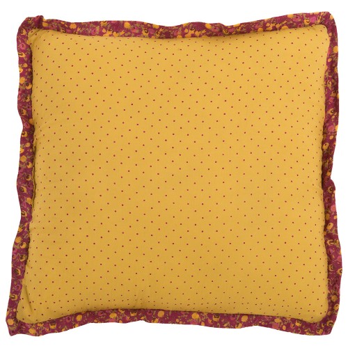 Coussin pois jaunes Petit Chose