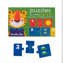 Puzzle chiffes (30 pièces) Les Popipop