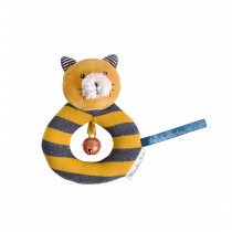 Anneau-hochet chat moutarde Lulu Les Moustaches