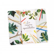 Boîte 24 crayons aquarellables Le jardin du Moulin