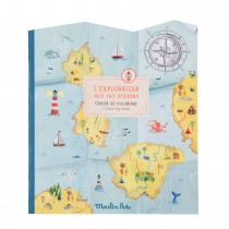 Cahier stickers L'explorateur Le Jardin du Moulin - 20 pages