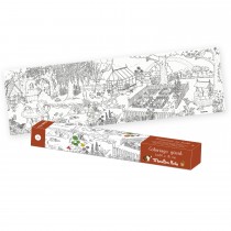 Coloriage géant Le jardinier Le Jardin du Moulin