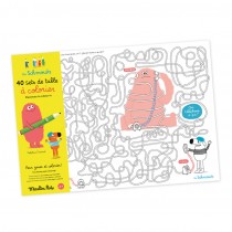 Ensemble de 40 sets de table à colorier Les Schmouks