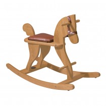 Cheval à bascule en hêtre