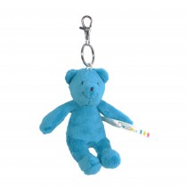 Porte-clé ours bleu Les p'tits doudous de l'hôpital
