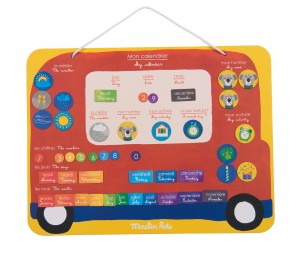 Calendrier magnétique (45 magnets) Les Popipop