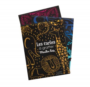 Set de 7 cartes à gratter or et argent Les petites merveilles