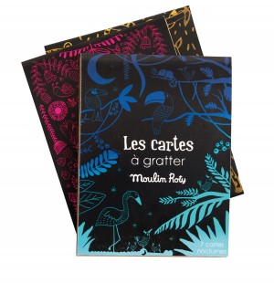 Set de 7 cartes à gratter nocturnes Les petites merveilles