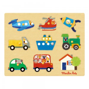 Les transports / Puzzle encastrable en b