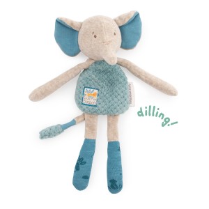 Doudou-hochet éléphant Sous mon baobab