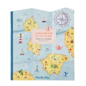 Cahier stickers L'explorateur Le Jardin du Moulin - 20 pages