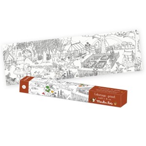 Coloriage géant Le jardinier Le Jardin du Moulin